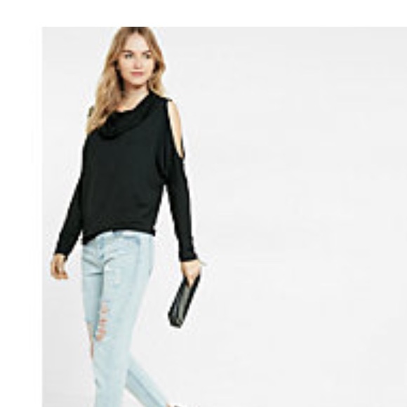 🌟HP🌟 NWT - Express Cold Shoulder Top - Picture 1 of 6